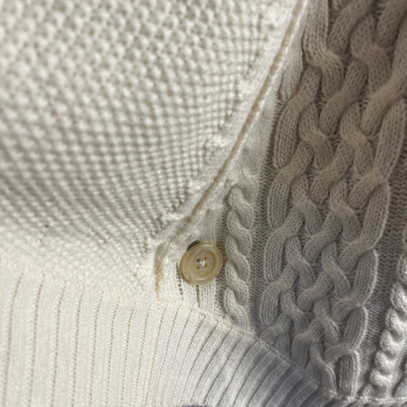 Chico’s Cream Colored Poncho with 3 Buttons!! - Picture 3 of 9